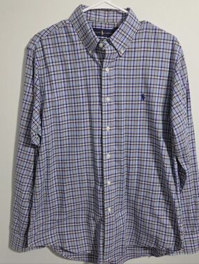 Ralph Lauren Men’s Plaid Button-Down Shirt - Blue Multi